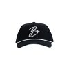 Flying B Pre-Curved Golf Rope Hat - Black